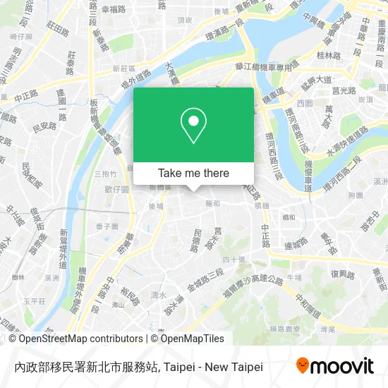 內政部移民署新北市服務站 map