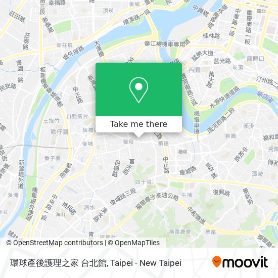 環球產後護理之家 台北館地圖