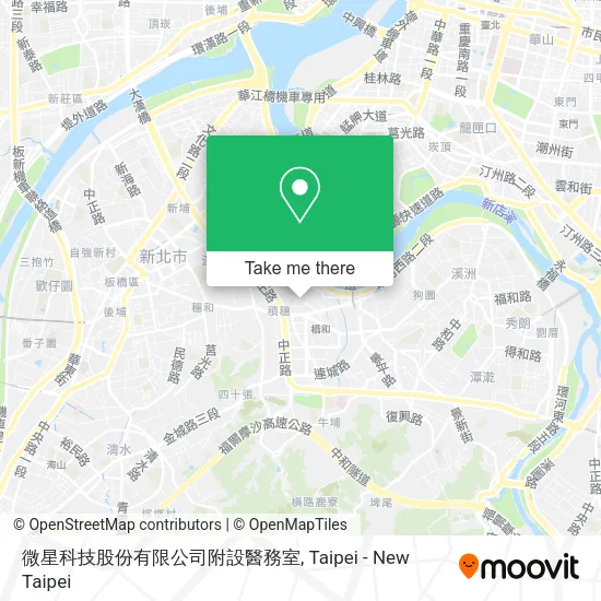 微星科技股份有限公司附設醫務室地圖