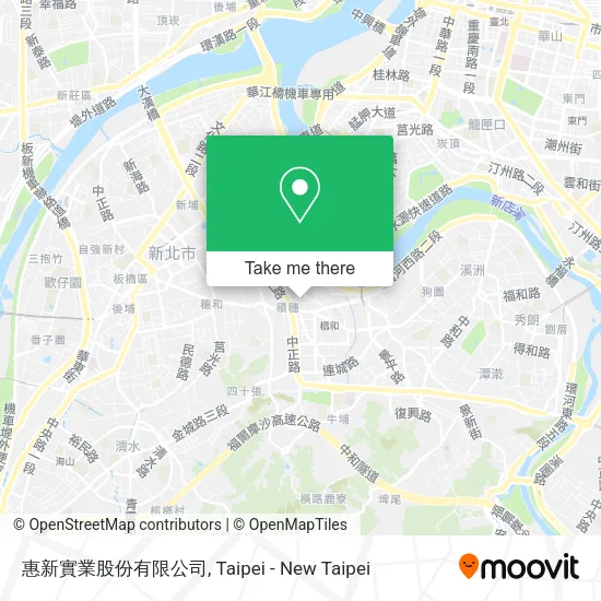 惠新實業股份有限公司地圖