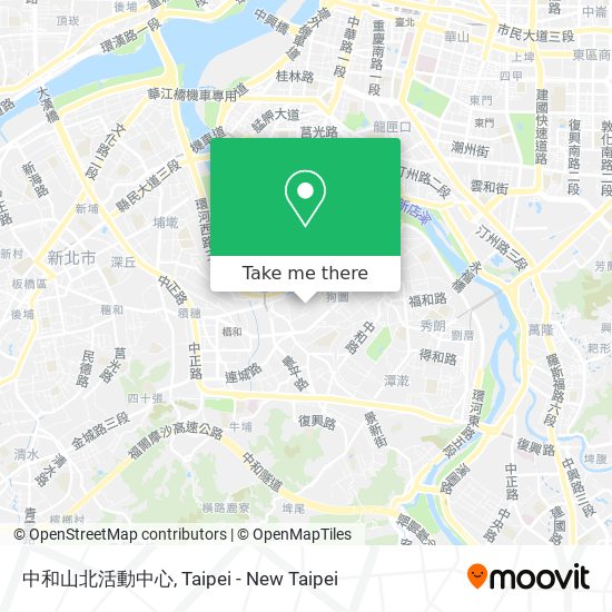 中和山北活動中心地圖