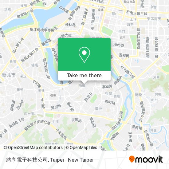 將享電子科技公司 map