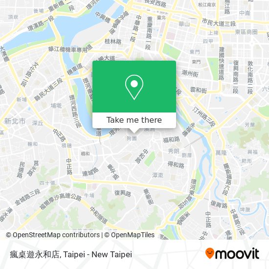 瘋桌遊永和店地圖