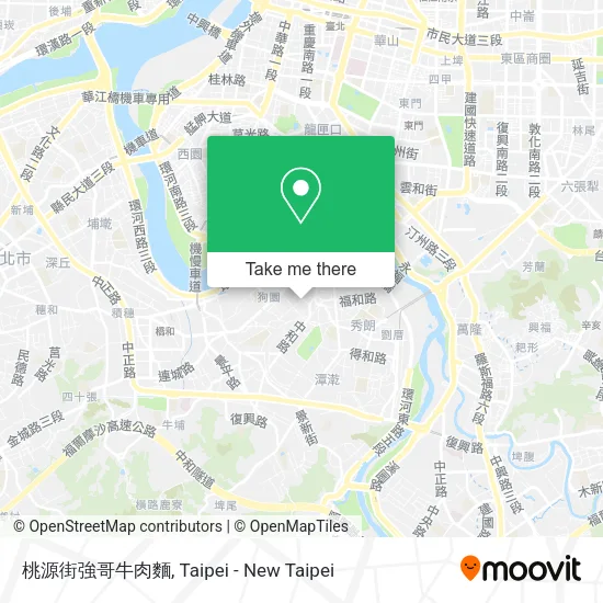 桃源街強哥牛肉麵地圖