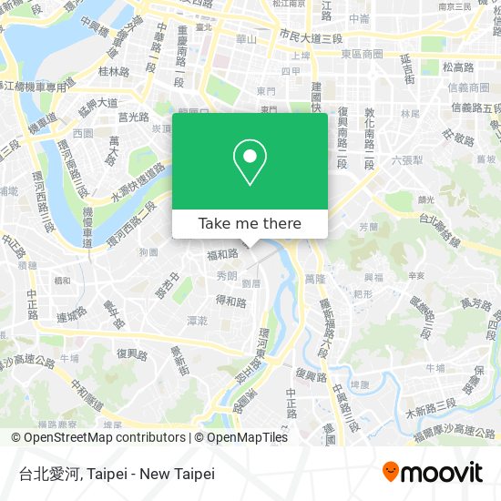 台北愛河 map