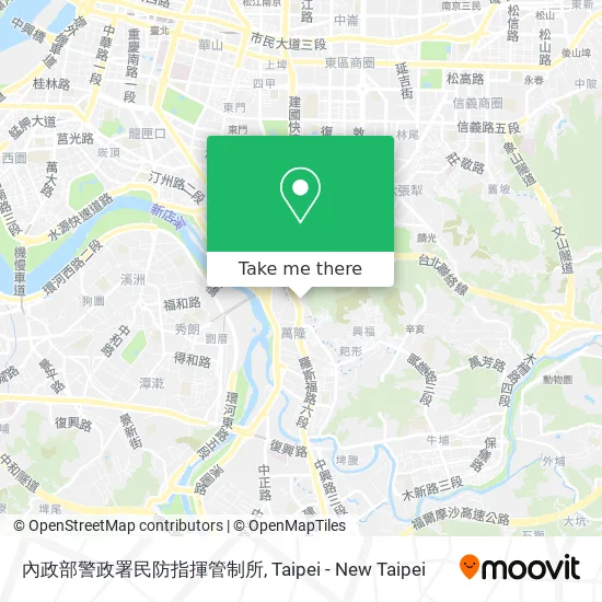 內政部警政署民防指揮管制所 map
