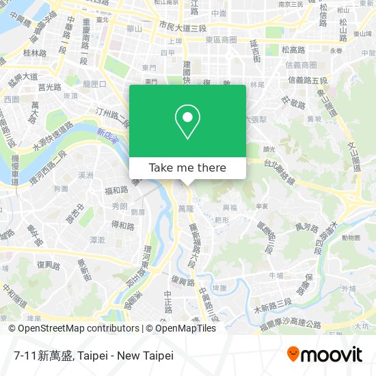 7-11新萬盛 map