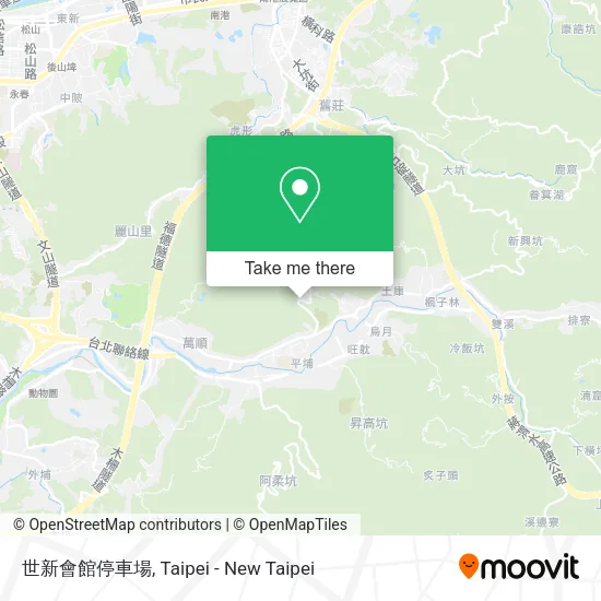 世新會館停車場地圖
