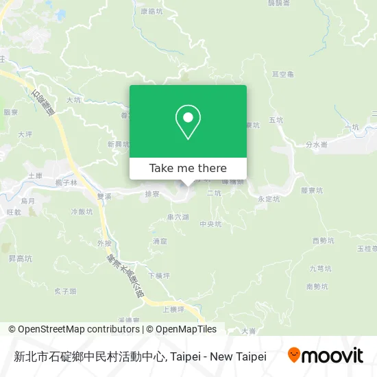 新北市石碇鄉中民村活動中心 map