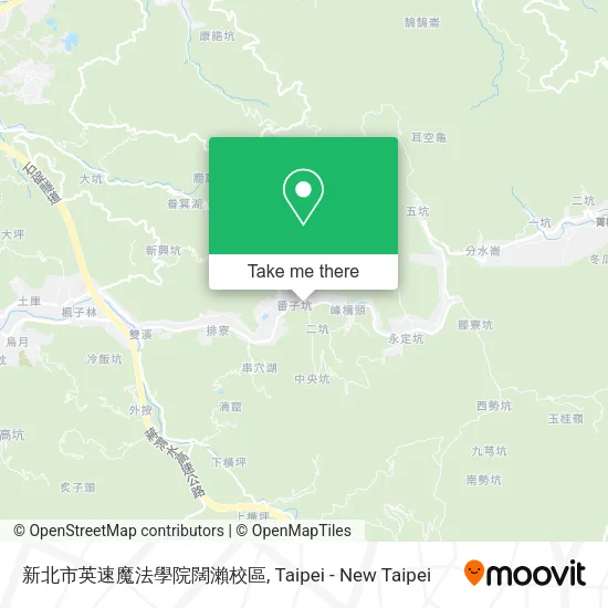 新北市英速魔法學院闊瀨校區地圖