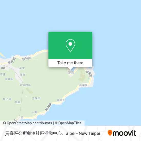 貢寮區公所卯澳社區活動中心地圖