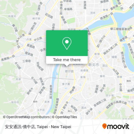 安安通訊-僑中店地圖