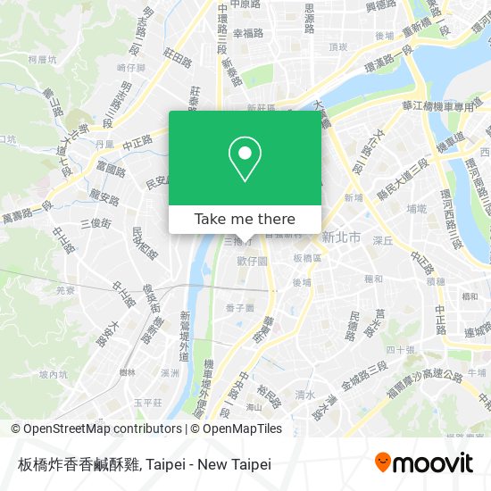 板橋炸香香鹹酥雞 map