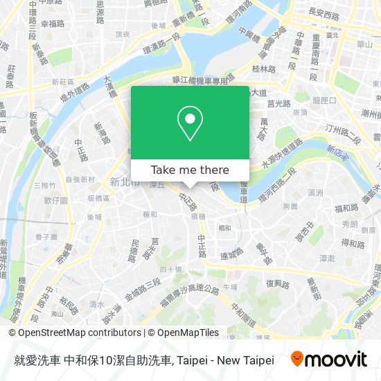 就愛洗車 中和保10潔自助洗車 map