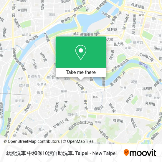 就愛洗車 中和保10潔自助洗車地圖