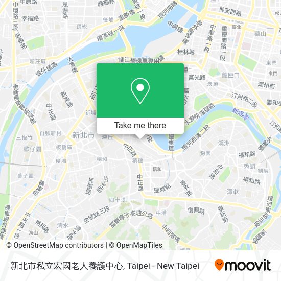 新北市私立宏國老人養護中心地圖