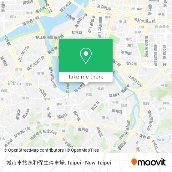 城市車旅永和保生停車場 map