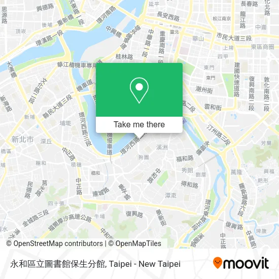 永和區立圖書館保生分館地圖