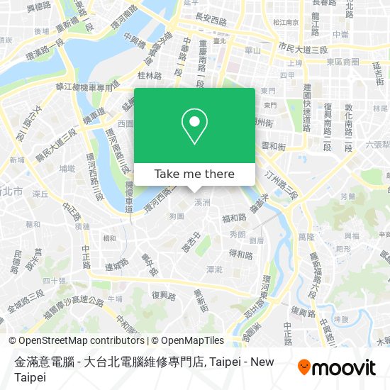金滿意電腦 - 大台北電腦維修專門店 map
