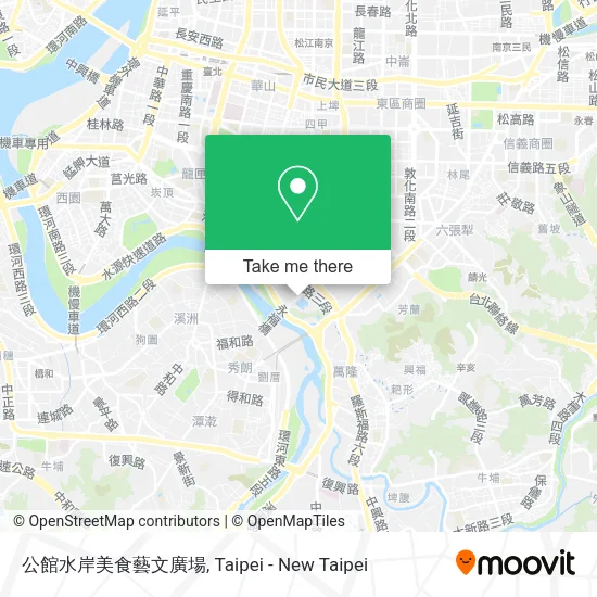 公館水岸美食藝文廣場地圖