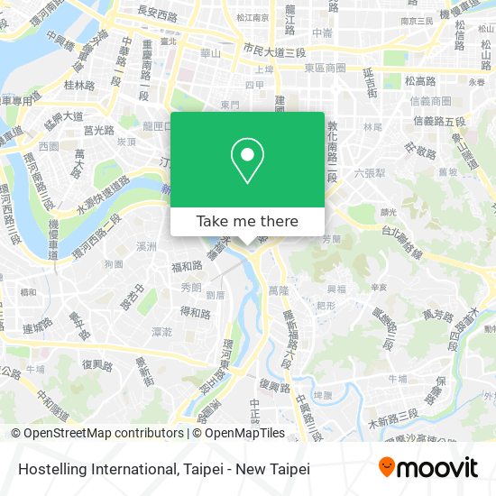 Hostelling International map