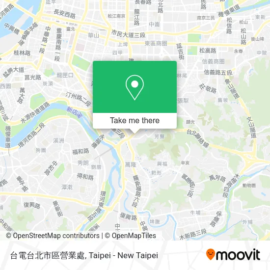 台電台北市區營業處地圖