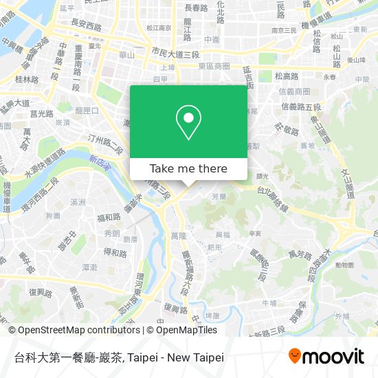 台科大第一餐廳-巖茶 map