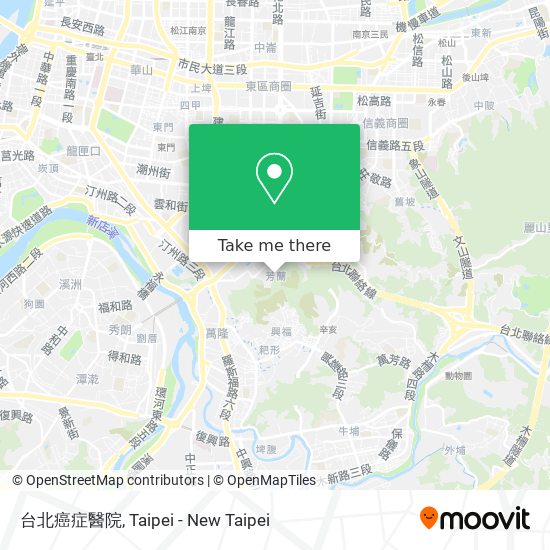 台北癌症醫院地圖