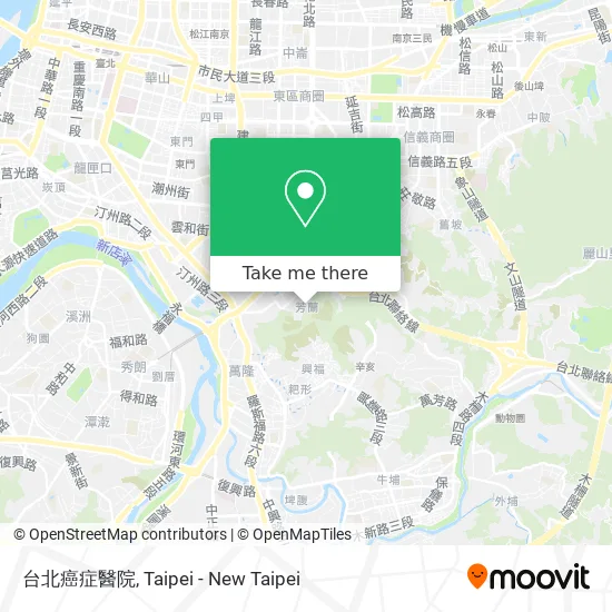 台北癌症醫院 map