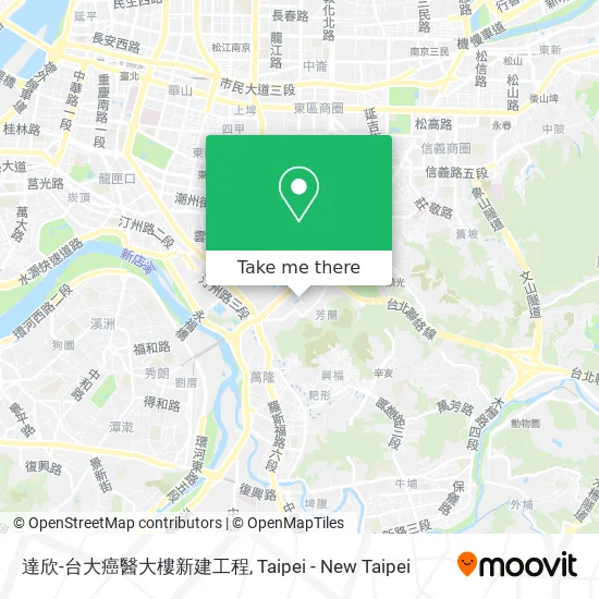 達欣-台大癌醫大樓新建工程地圖