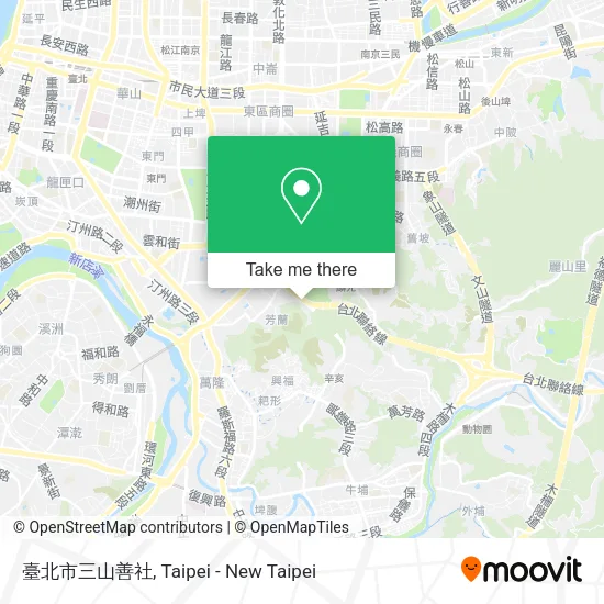 臺北市三山善社地圖