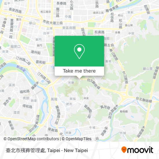 臺北市殯葬管理處 map