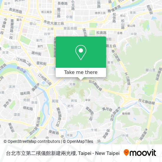 台北市立第二殯儀館新建兩光樓 map