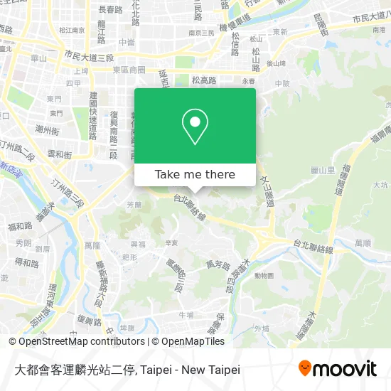 大都會客運麟光站二停地圖