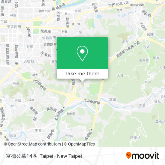 富德公墓14區 map
