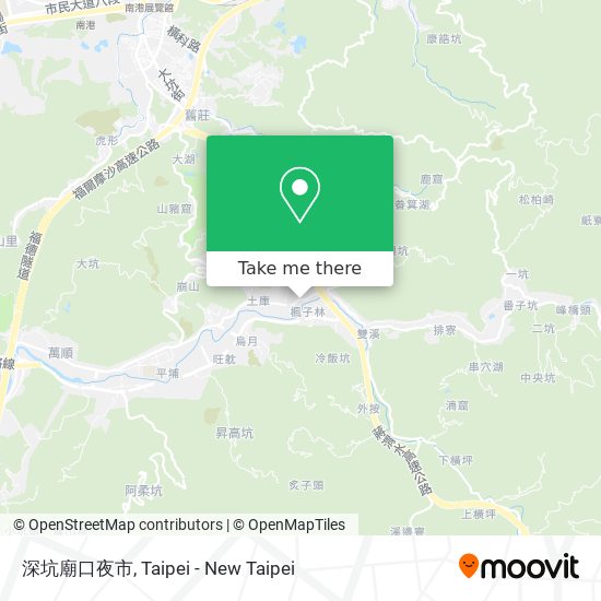 深坑廟口夜市 map
