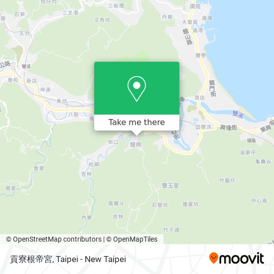 貢寮根帝宮 map