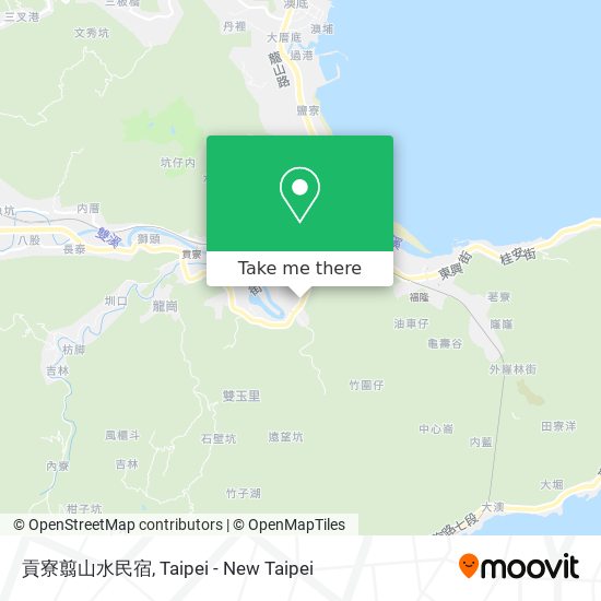 貢寮翦山水民宿 map