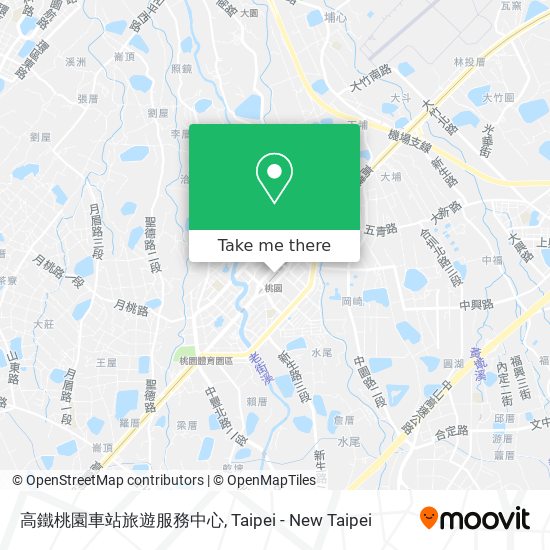 高鐵桃園車站旅遊服務中心地圖