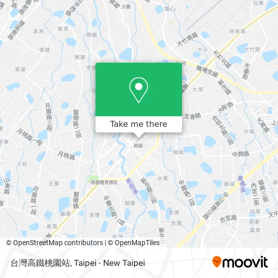 台灣高鐵桃園站 map