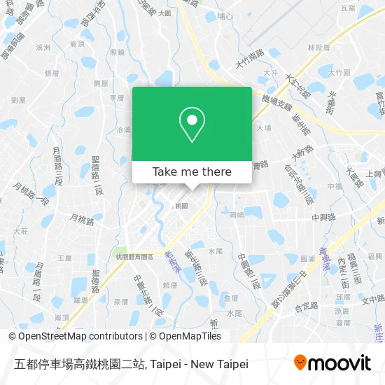 五都停車場高鐵桃園二站 map