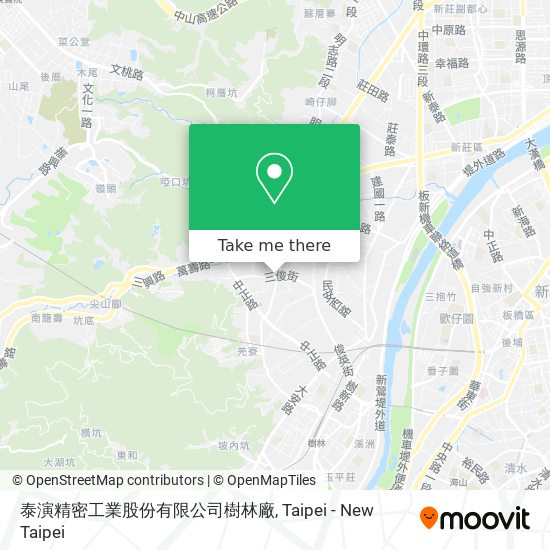 泰演精密工業股份有限公司樹林廠地圖