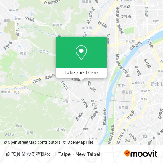 皓茂興業股份有限公司地圖