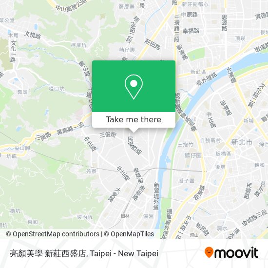 亮顏美學 新莊西盛店 map