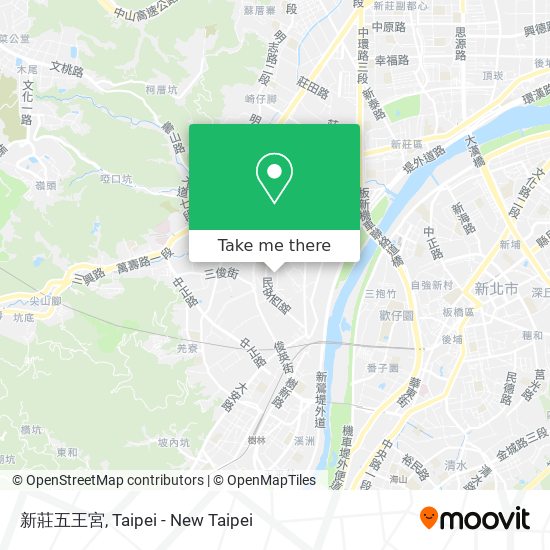 新莊五王宮 map