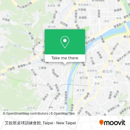 艾銳斯桌球訓練會館 map