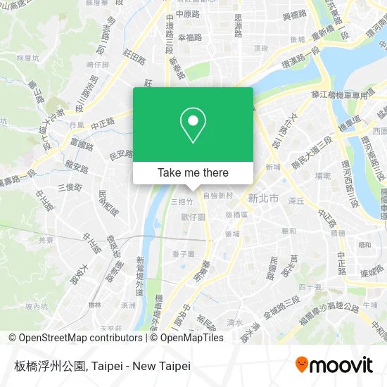 板橋浮州公園地圖