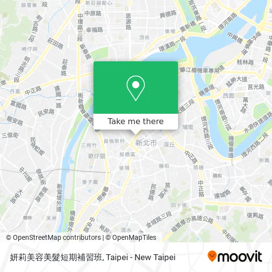 妍莉美容美髮短期補習班 map