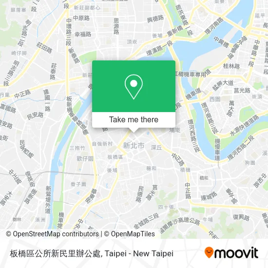 板橋區公所新民里辦公處地圖
