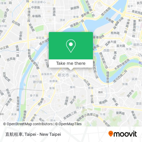 直航租車 map